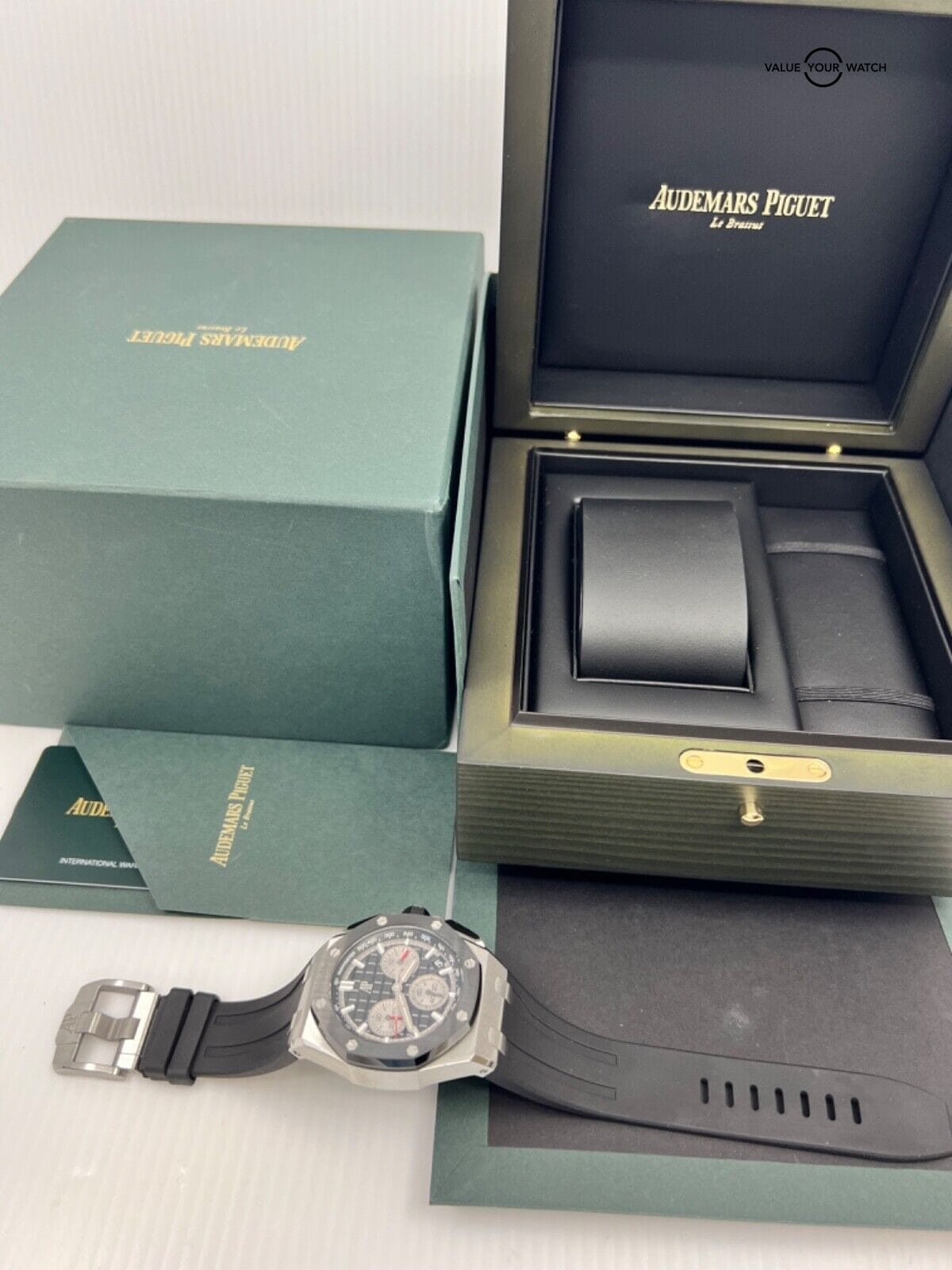 2023 Box Papers 43mm Ceramic Bezel Offshore Flyback Chronograph Preowned - Image 2