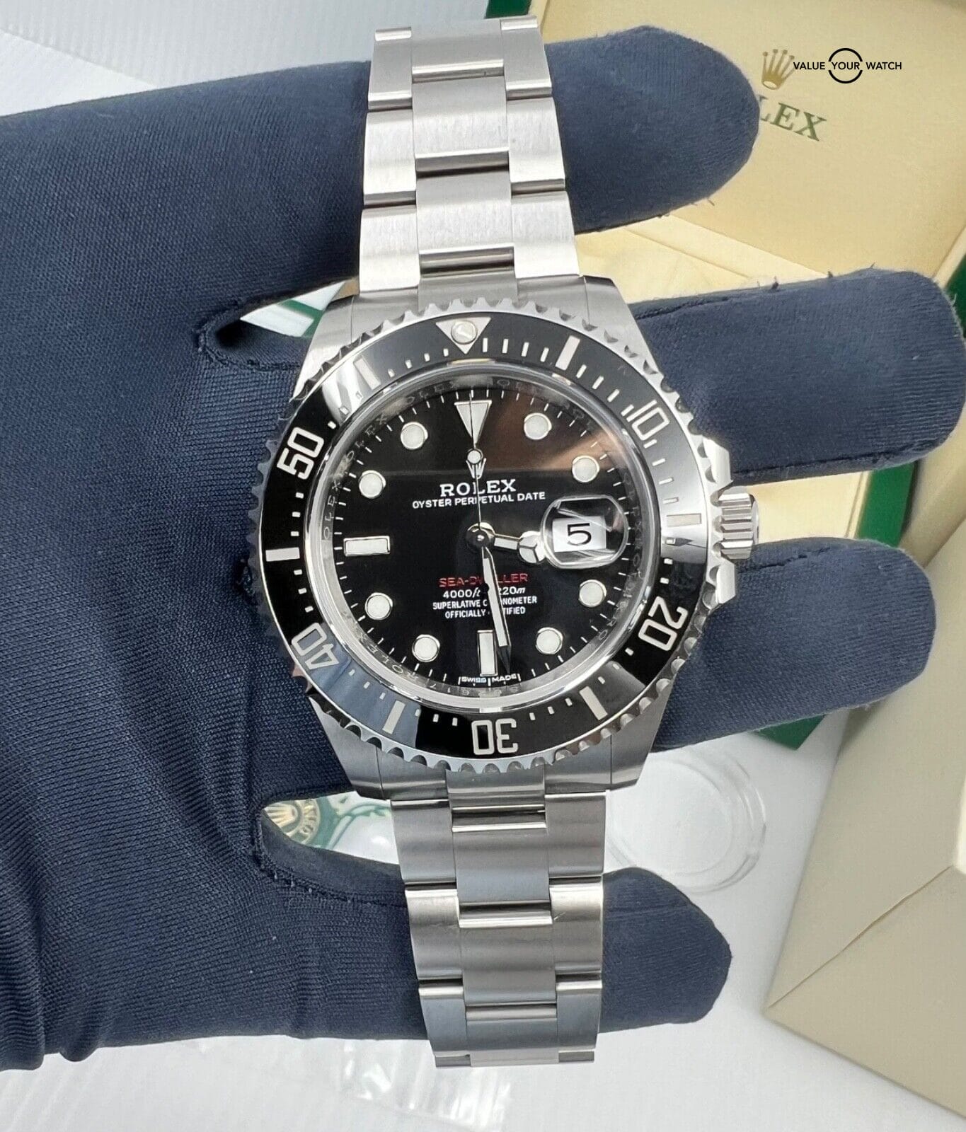 Rolex 2018 Box Papers 126600 Red Letter Text Seadweller Unpolished