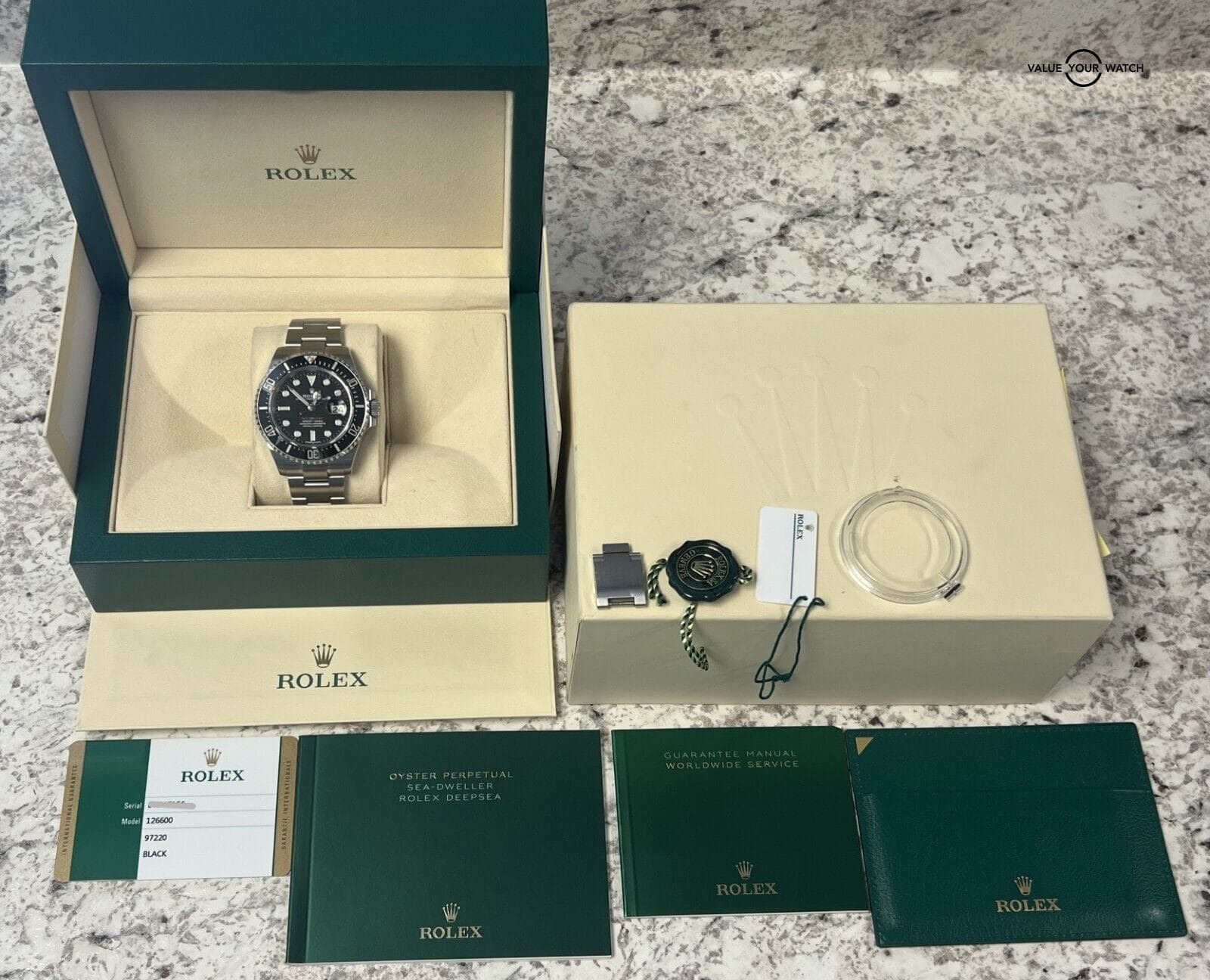 2017 Rolex Sea-Dweller Red 50th Anniversary 126600 Mark 1 Dial BOXES/PAPERS! - Image 2