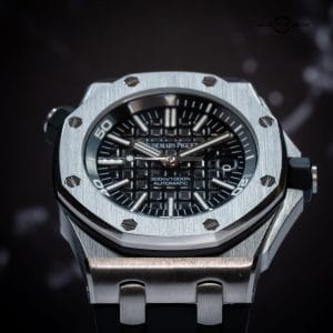 Audemars Piguet Royal Oak Offshore Diver Black Dial – 15703ST – Box & Papers