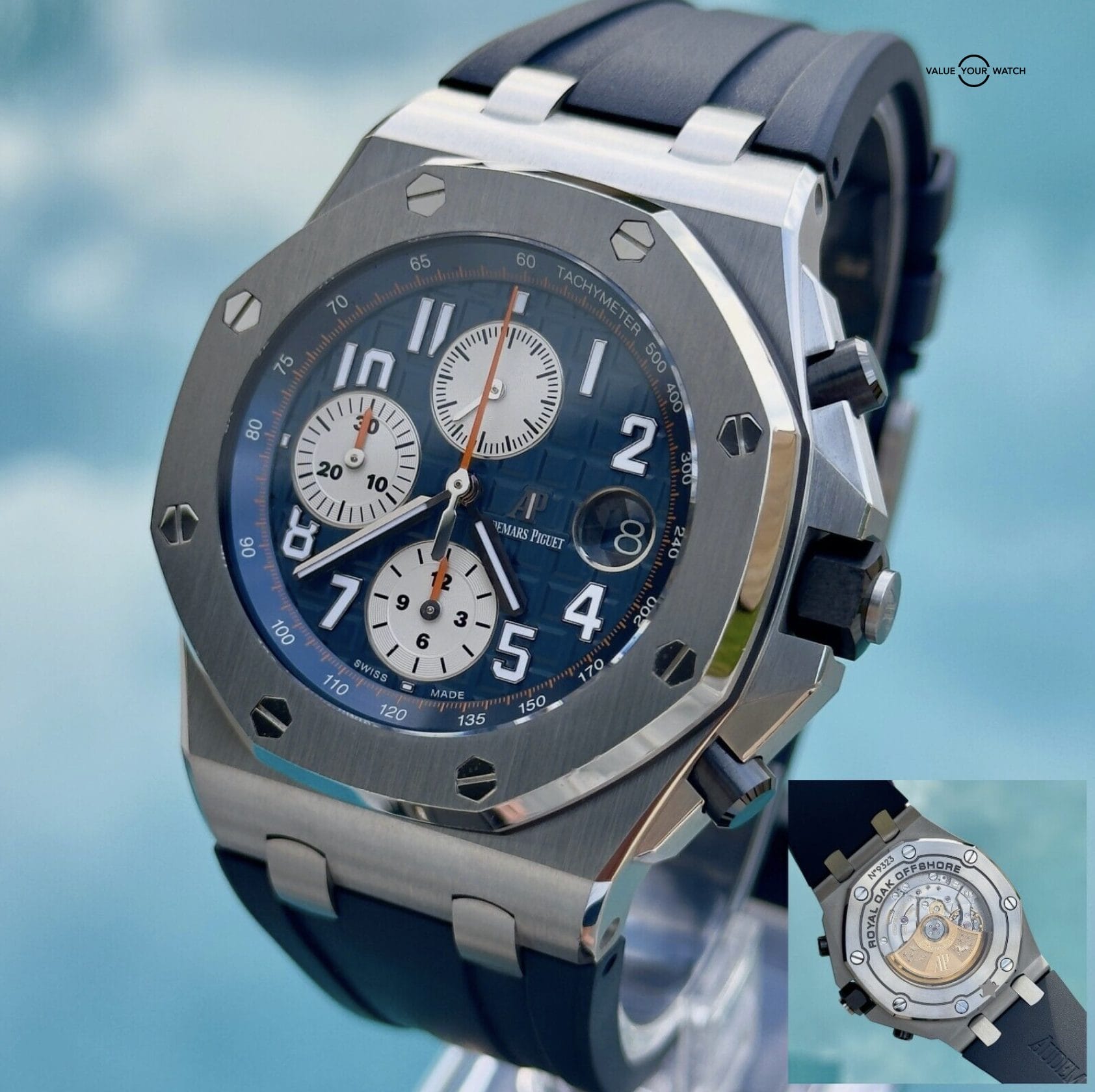 Audemars Piguet Royal Oak Offshore 42mm Gen 2 Navy Blue & Orange - Image 2