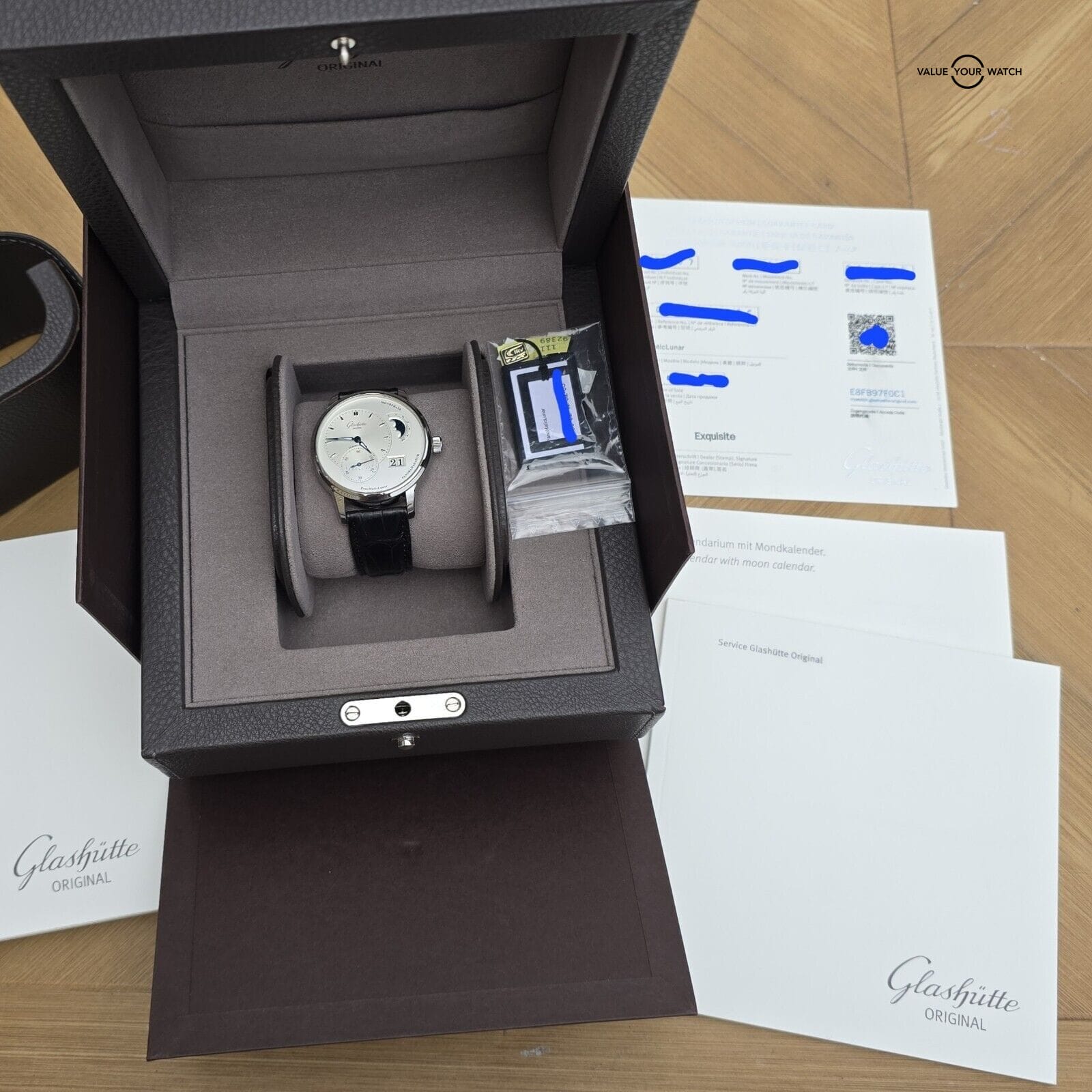 Glashütte Original PanoMaticLunar Moonphase Steel, 40mm Full Set! 2021 - Image 3