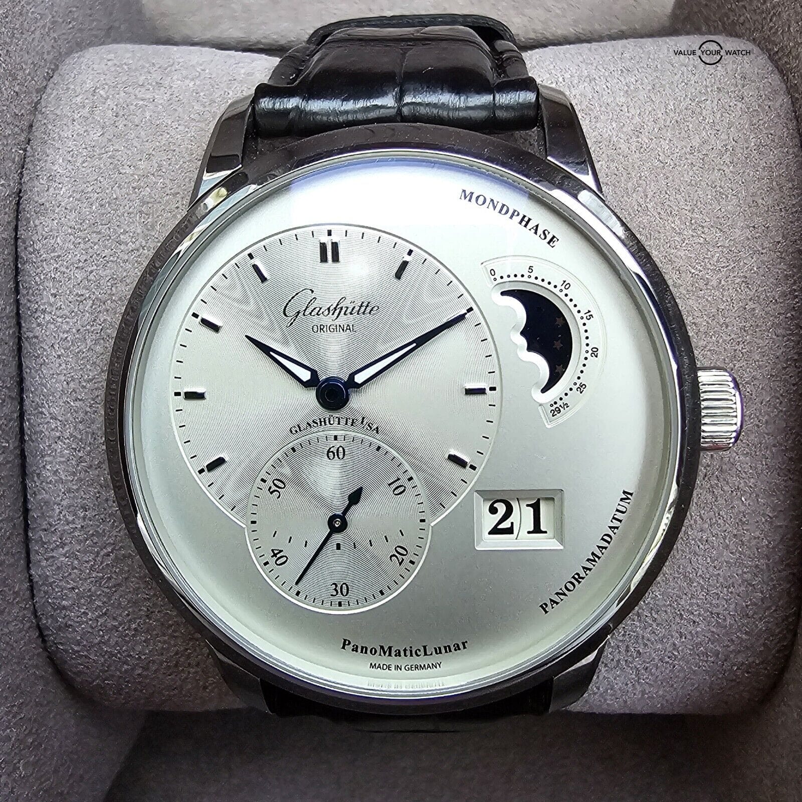 Glashütte Original PanoMaticLunar Moonphase Steel, 40mm Full Set! 2021 - Image 6