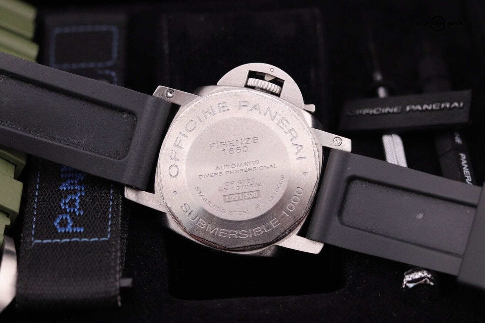 Panerai Luminor Submersible 1000m Men's Black Watch - PAM00243 - Complete Set - Image 3