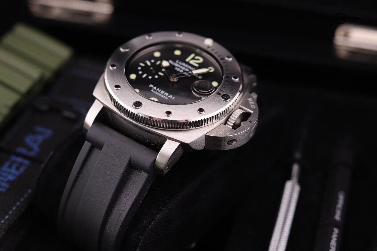 Panerai Luminor Submersible 1000m Men's Black Watch - PAM00243 - Complete Set - Image 11