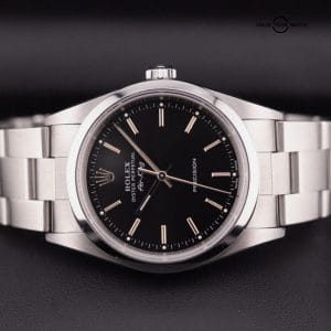 Rolex Air-King 14000m Oyster Bracelet with Black Dial — Watch + Box