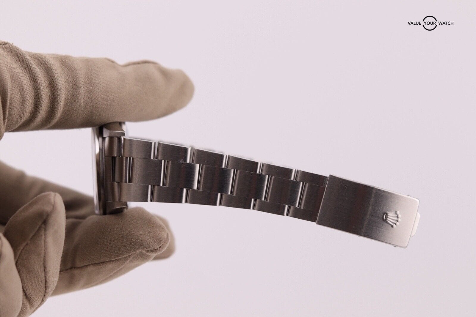 Rolex Air-King 14000m Oyster Bracelet with Black Dial — Watch + Box - Image 4