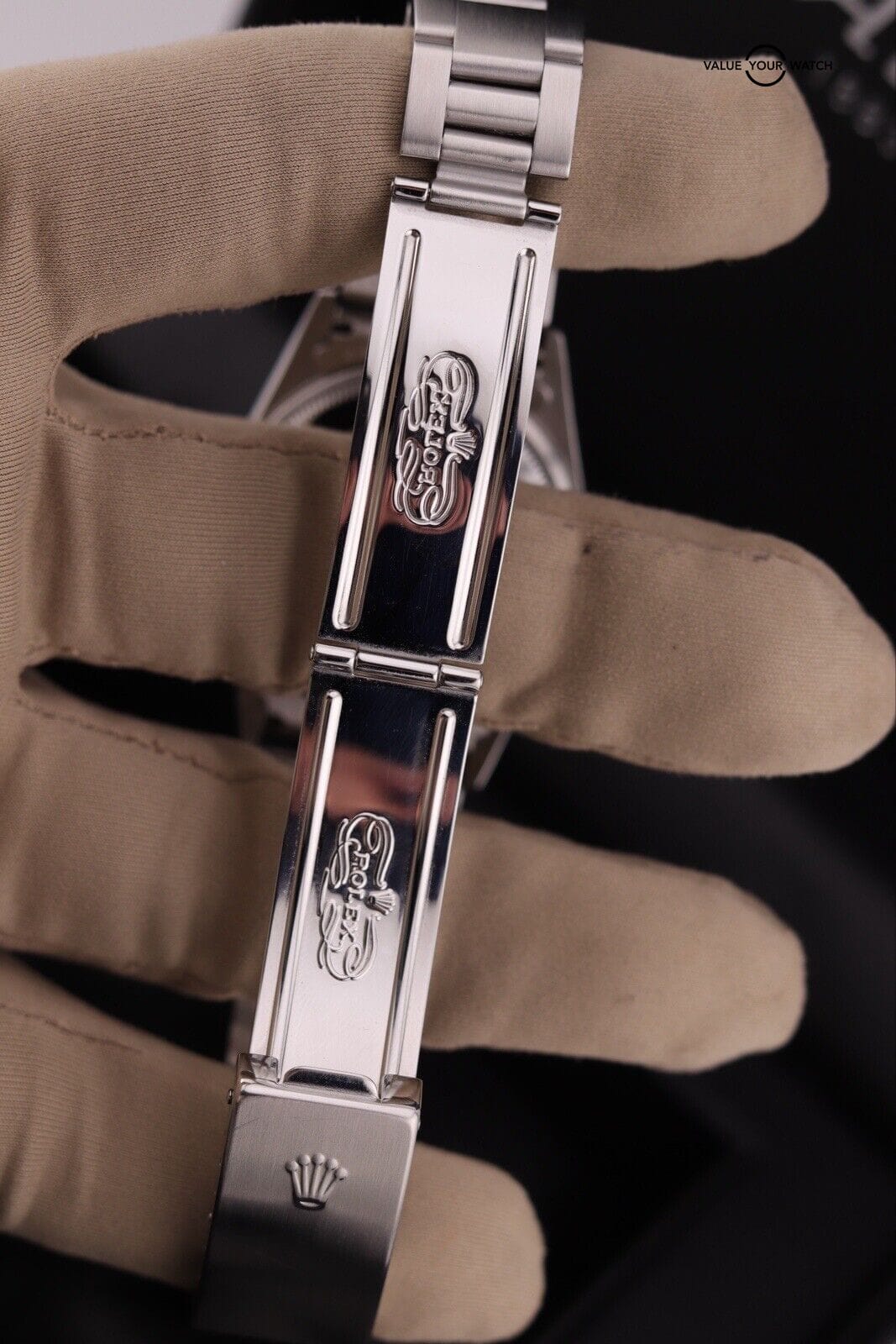 Rolex Air-King 14000m Oyster Bracelet with Black Dial — Watch + Box - Image 6