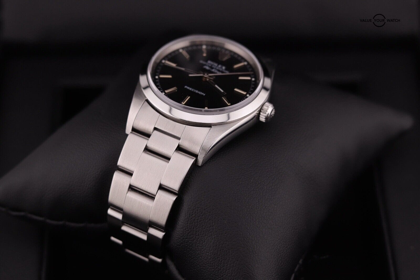 Rolex Air-King 14000m Oyster Bracelet with Black Dial — Watch + Box - Image 15