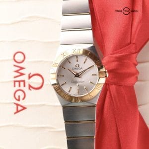 Pre-Owned Omega Constellation Quartz Steel and Rose Gold 24mm 123.20.24.60.02.00