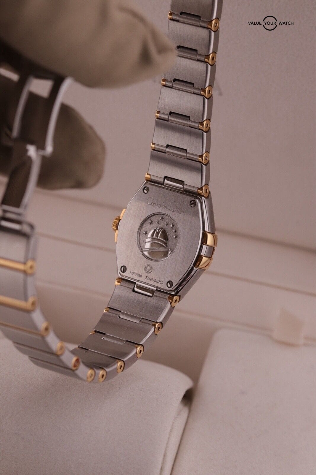 Pre-Owned Omega Constellation Quartz Steel and Rose Gold 24mm 123.20.24.60.02.00 - Image 3