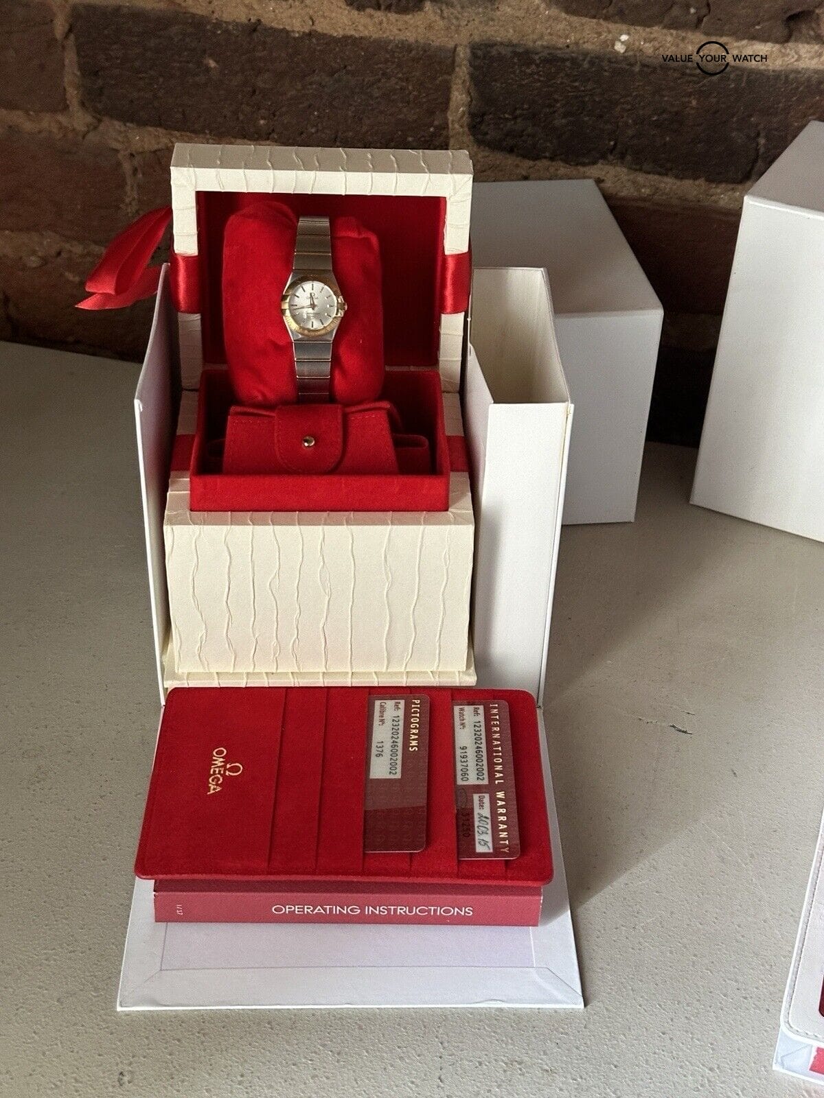 Pre-Owned Omega Constellation Quartz Steel and Rose Gold 24mm 123.20.24.60.02.00 - Image 5