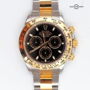 Rolex Daytona Cosmograph 116503 Black Dial Two Tone 18K Yellow Gold BOXES/PAPERS