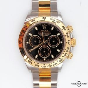 Rolex Daytona Cosmograph 116503 Black Dial Two Tone 18K Yellow Gold BOXES/PAPERS