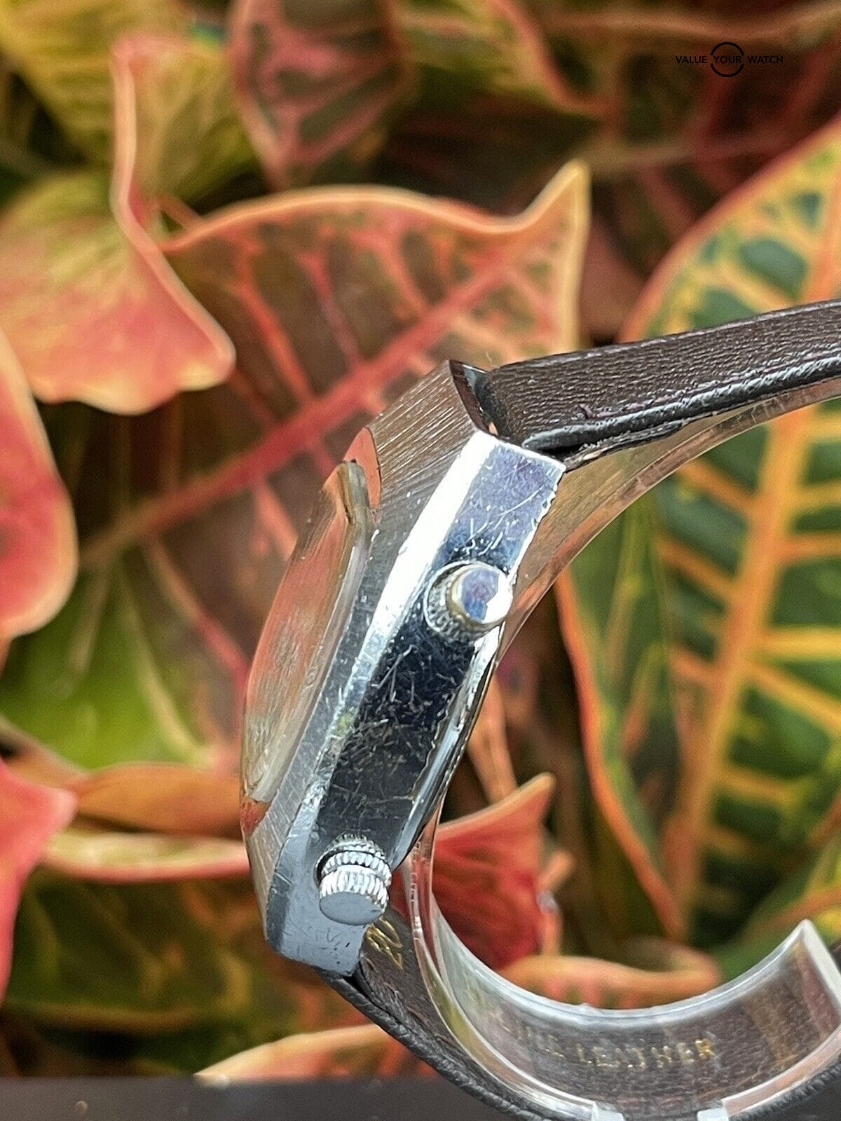 Vintage Sicura Signal Mechanical Alarm Watch Rare Brown Dial Runs Estate Sale - Image 9