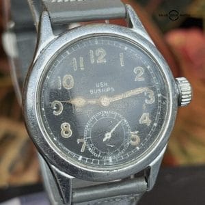 Rare Hamilton U.S. Navy USN Buships Military Watch Estate Runs Needs Service