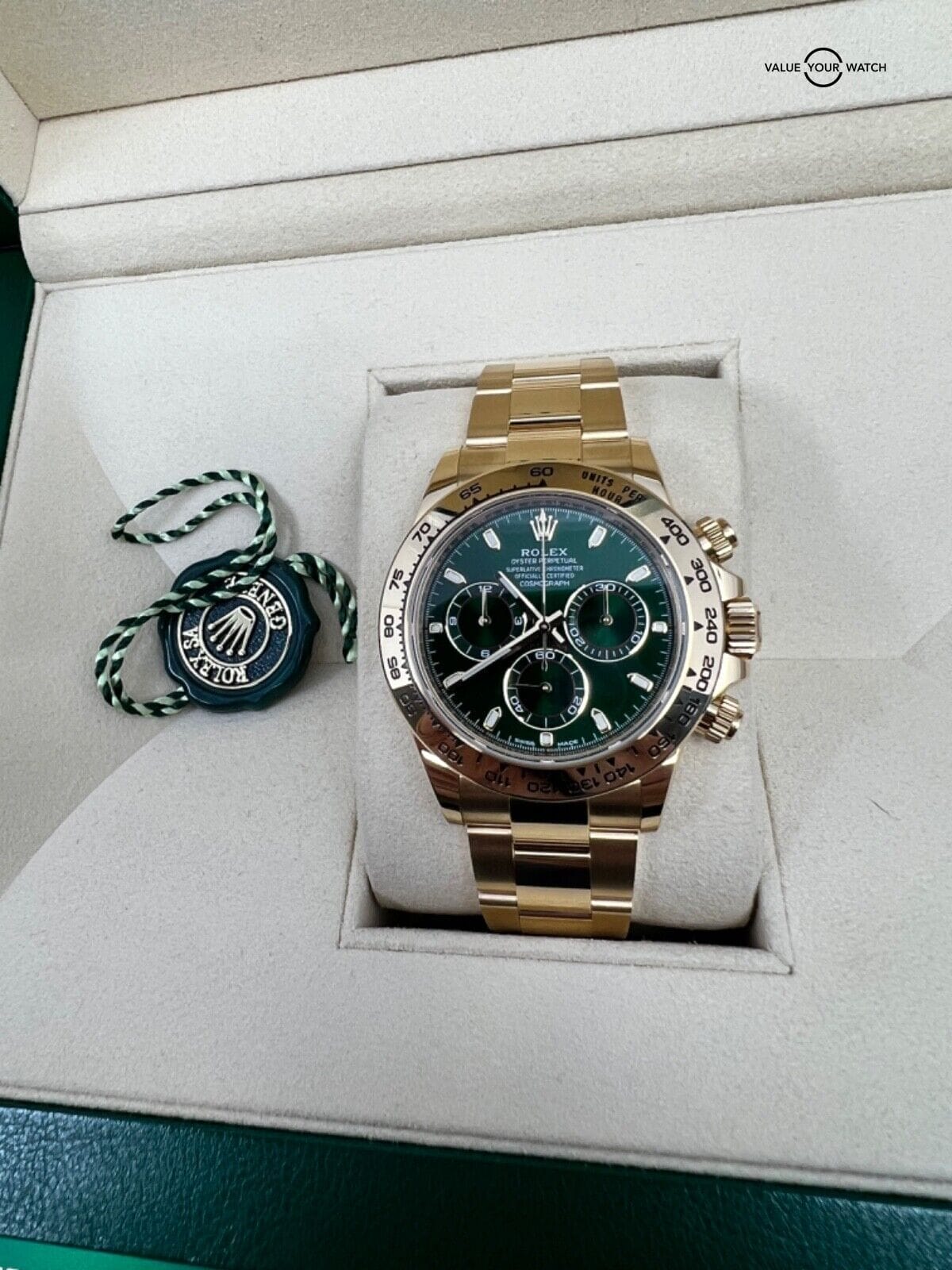 MINT 2020 Green Dial on Card Rolex Daytona 40mm 18K Yellow Gold “John Mayer” - Image 2