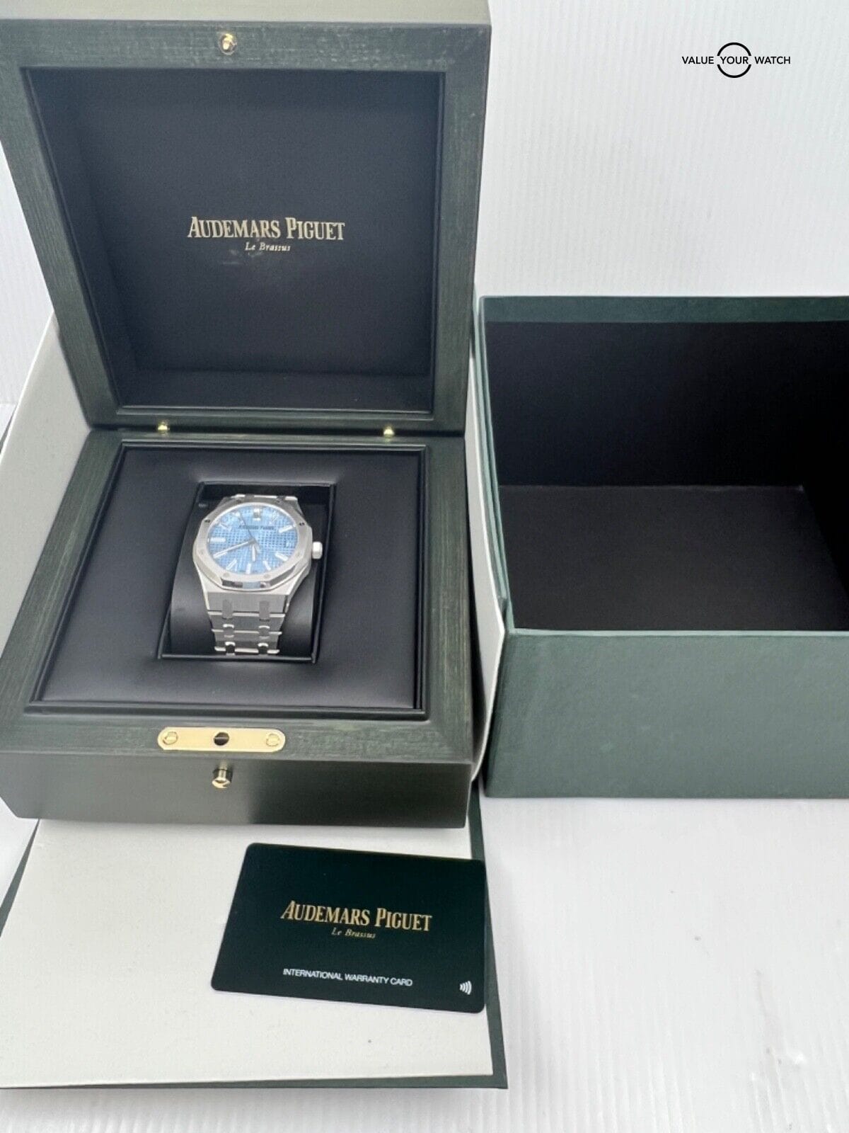 Ltd 100 Pieces Ice Blue Baguette Dial Audemars Piguet AP Royal Oak White Gold 41 - Image 3