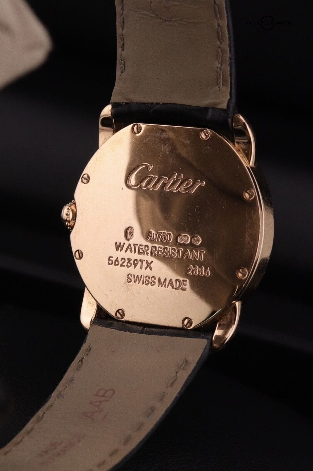 Cartier Ronde Louis 29mm 18K Rose Gold Cream Dial Diamond Ladies Watch WR000351 - Image 5