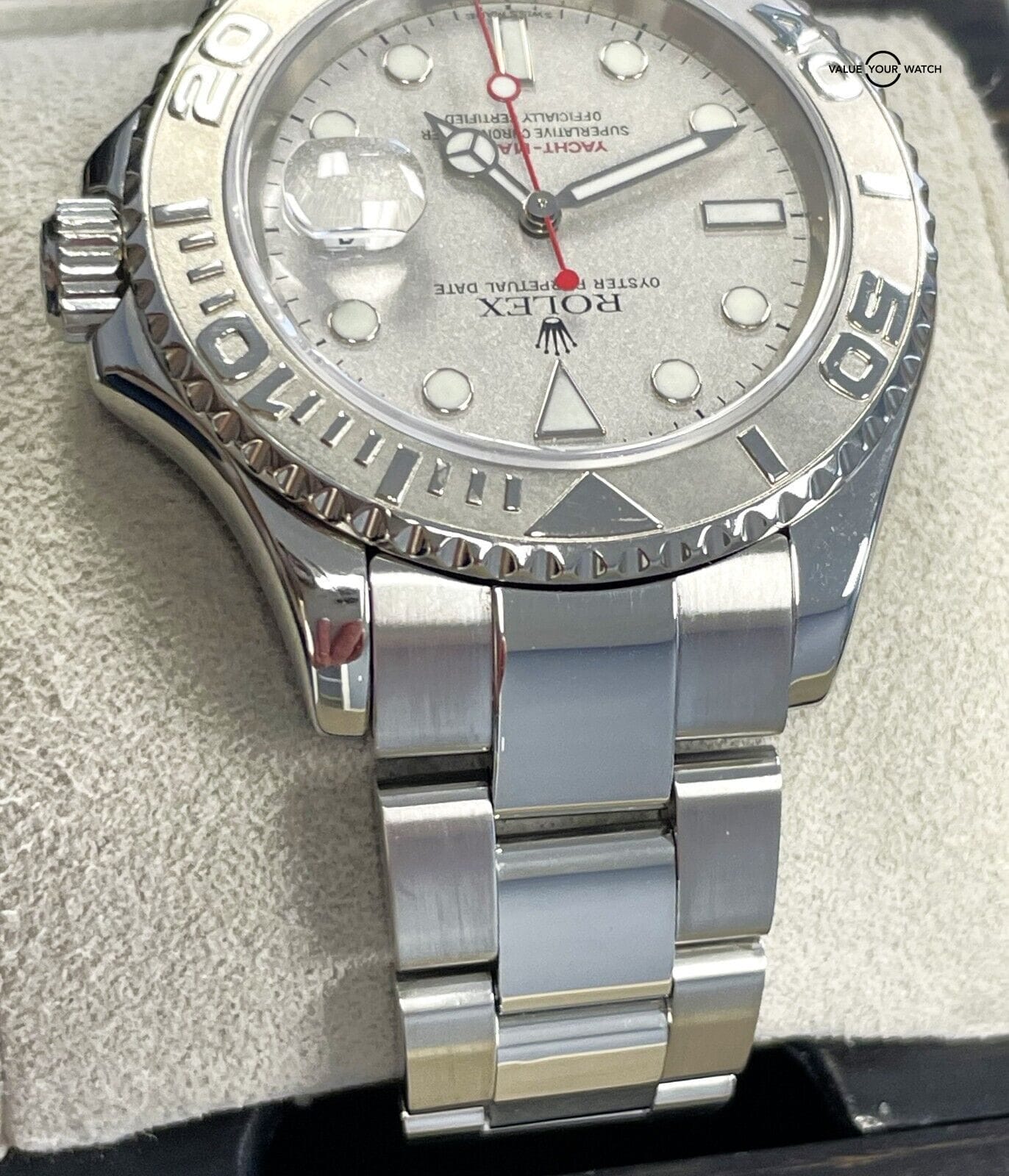 Rolex Yacht-Master 40mm 16622 Platinum Dial Stainless Steel BOXES/PAPERS! - Image 8