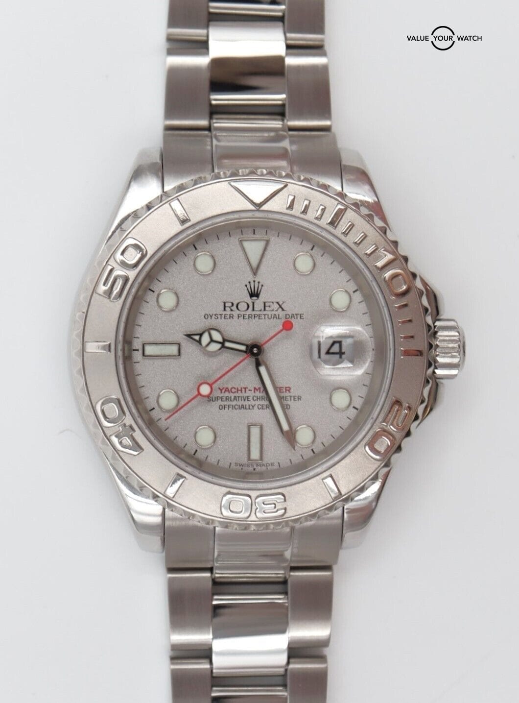 Rolex Yacht-Master 40mm 16622 Platinum Dial Stainless Steel BOXES/PAPERS! - Image 13