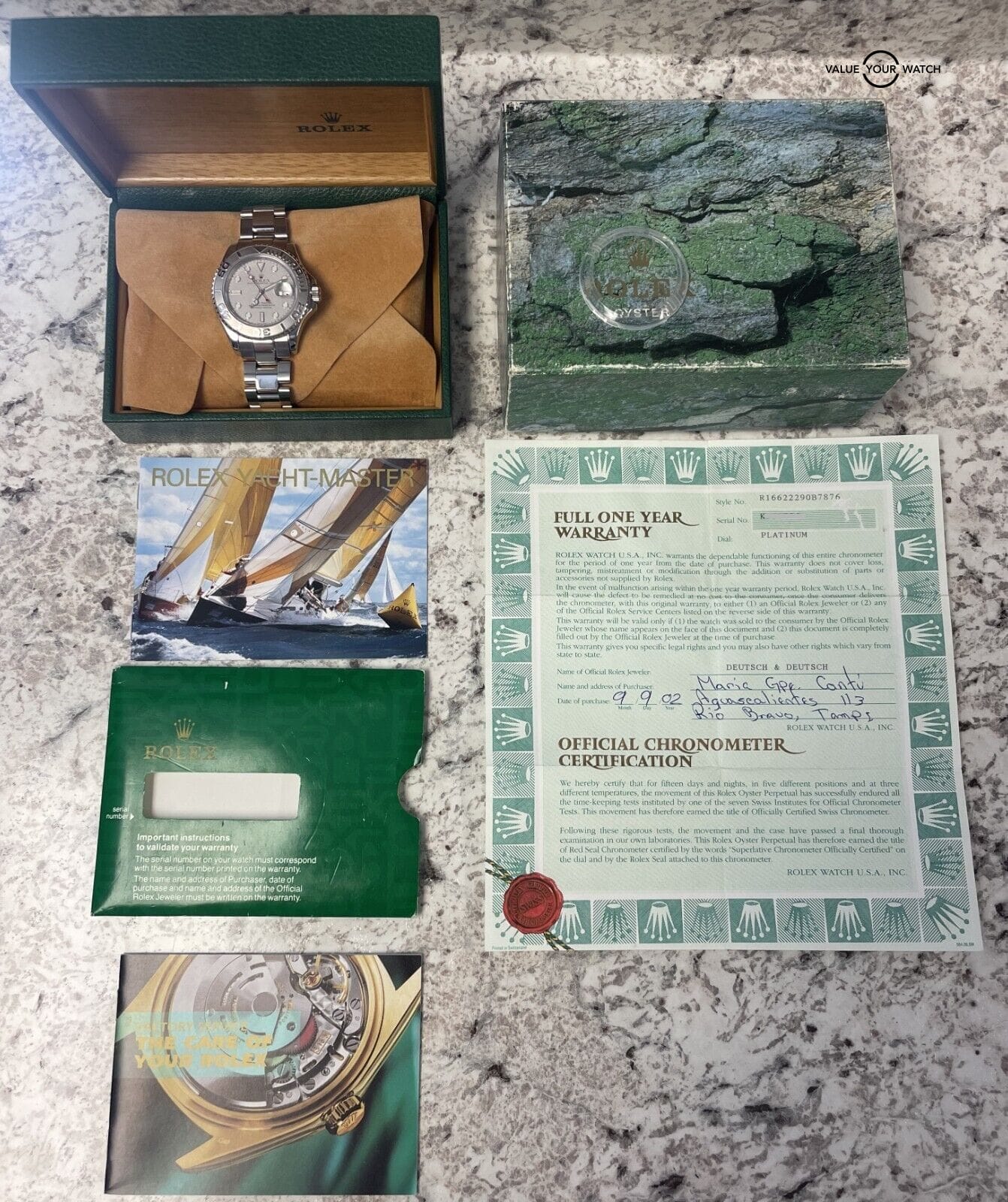 Rolex Yacht-Master 40mm 16622 Platinum Dial Stainless Steel BOXES/PAPERS! - Image 14