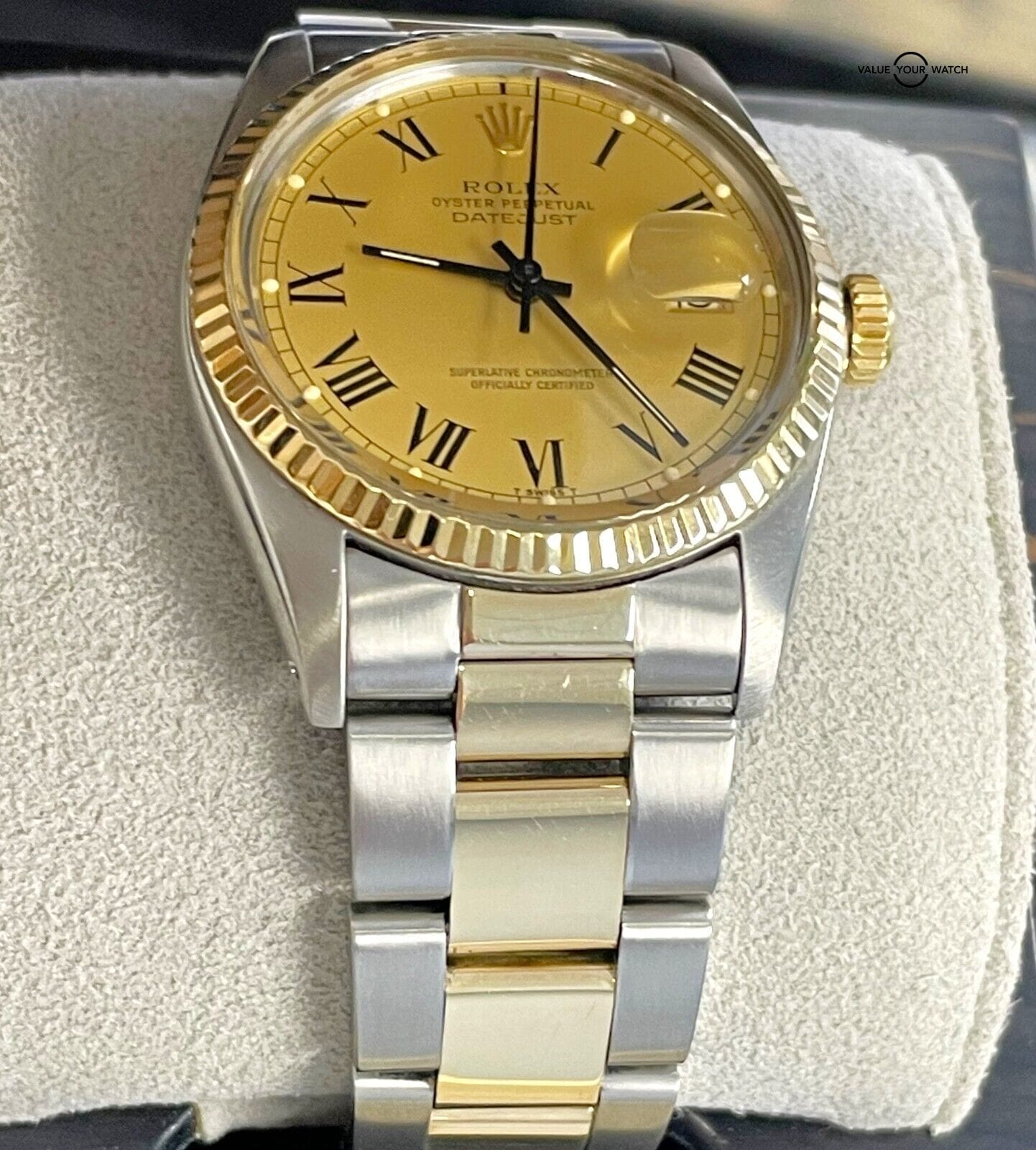 1982 Rolex Datejust 16013 BUCKLEY CHAMPAGNE DIAL 36mm! - Image 4
