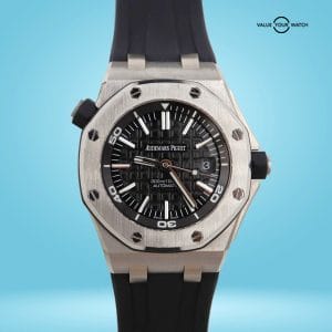 Audemars Piguet Royal Oak Offshore Diver 42mm Black Dial 15703ST BOXES/PAPERS!