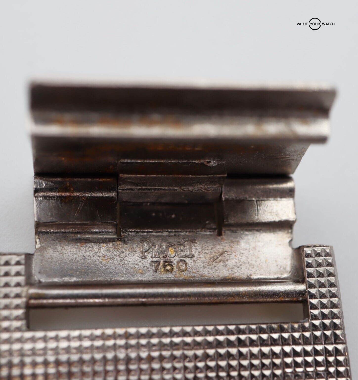 Vintage Piaget 9131 18K White Gold Manual Wind Blue Lapis Dial 27mm! - Image 8