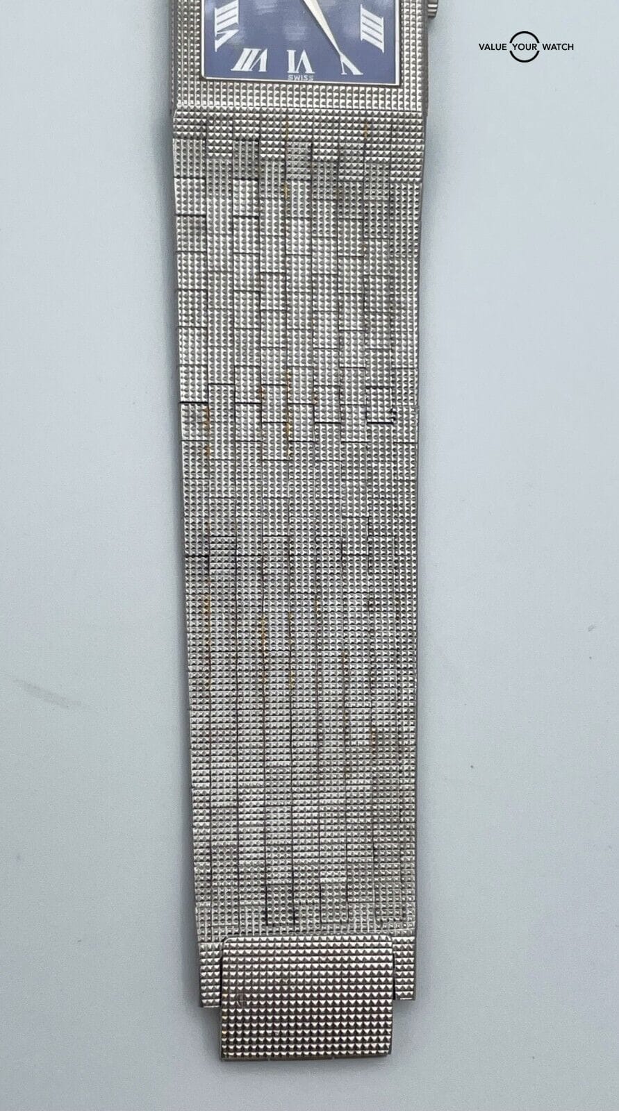 Vintage Piaget 9131 18K White Gold Manual Wind Blue Lapis Dial 27mm! - Image 10