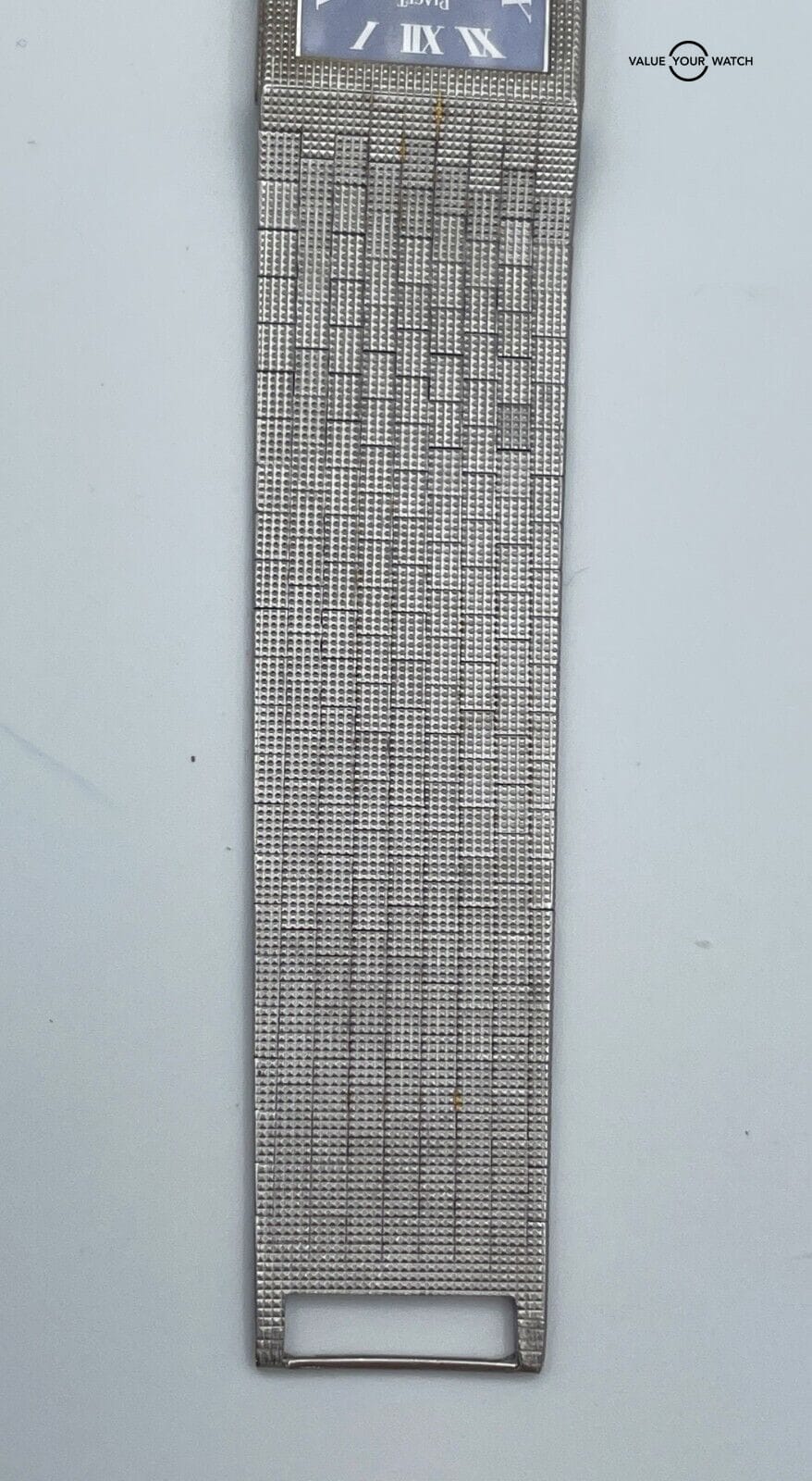 Vintage Piaget 9131 18K White Gold Manual Wind Blue Lapis Dial 27mm! - Image 11