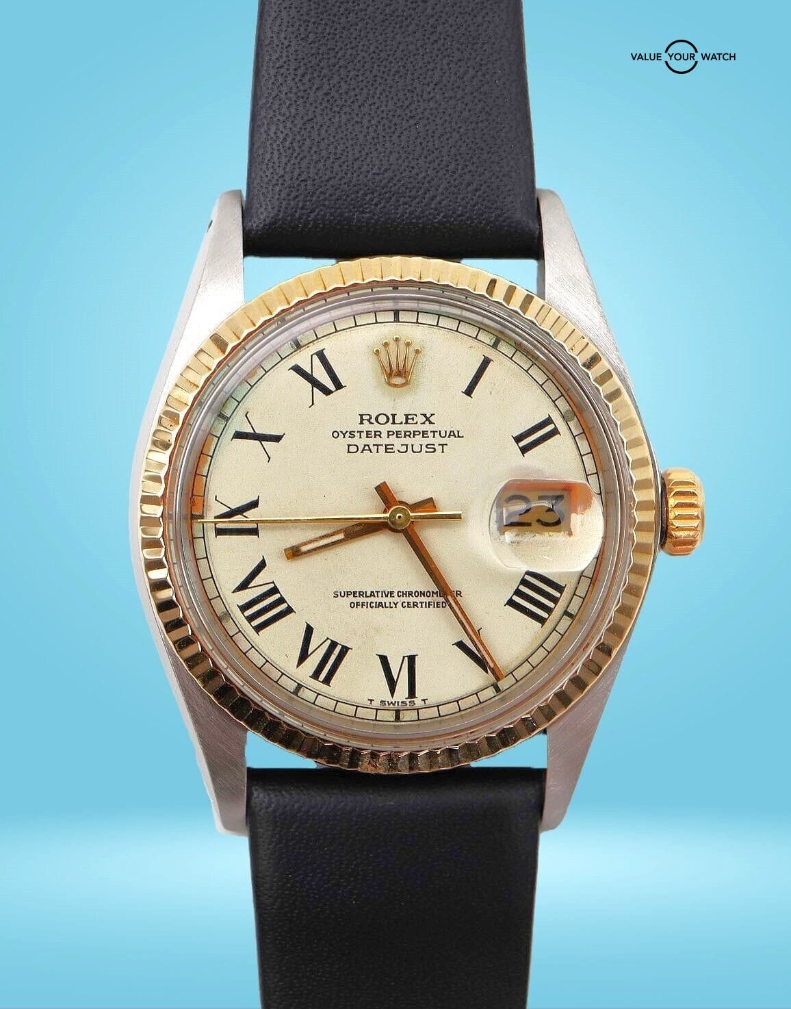 1975 Rolex Datejust 1601 BUCKLEY DIAL 36mm!