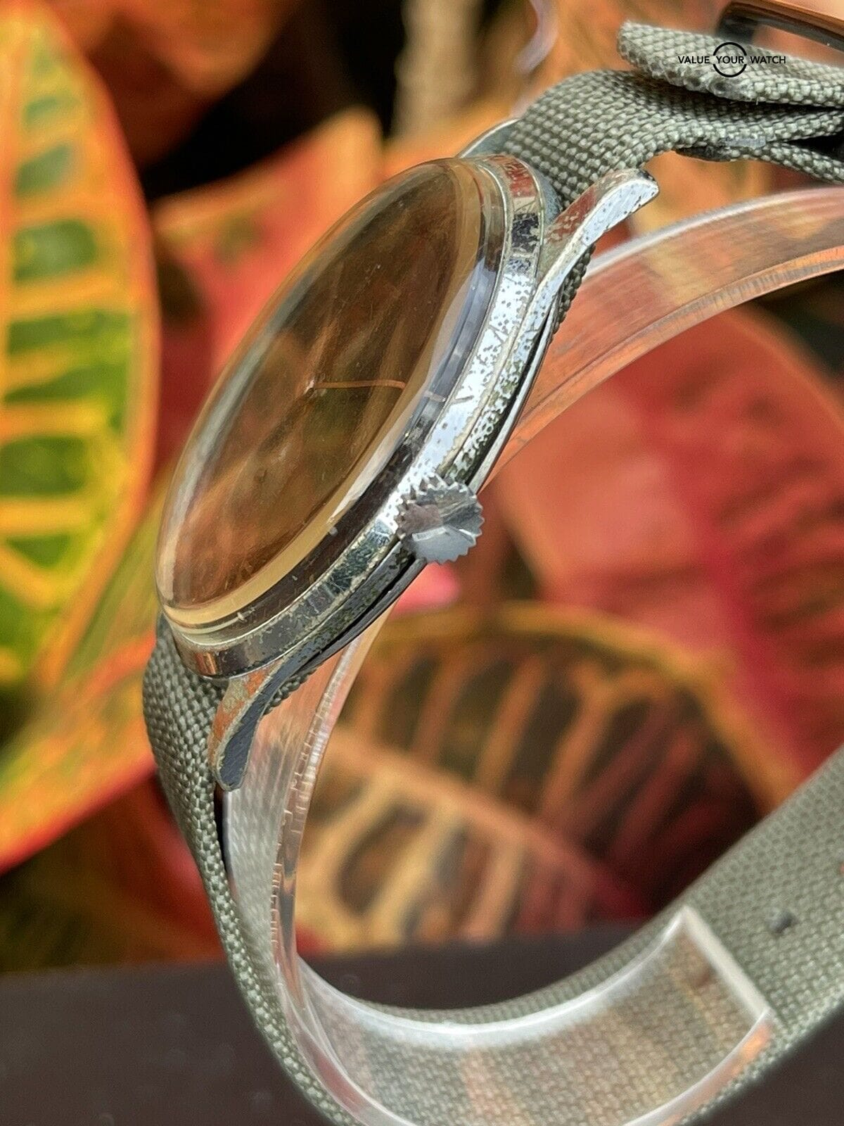 Contex Military Pilot Wrist Watch 38mm Jumbo Black Dial Mechanical Runs Estate - Image 8