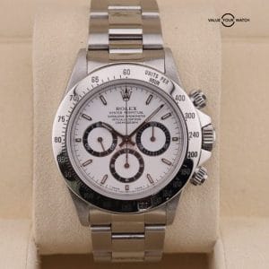Rolex Daytona Cosmograph ZENITH White Stainless Steel 40mm Watch 16520