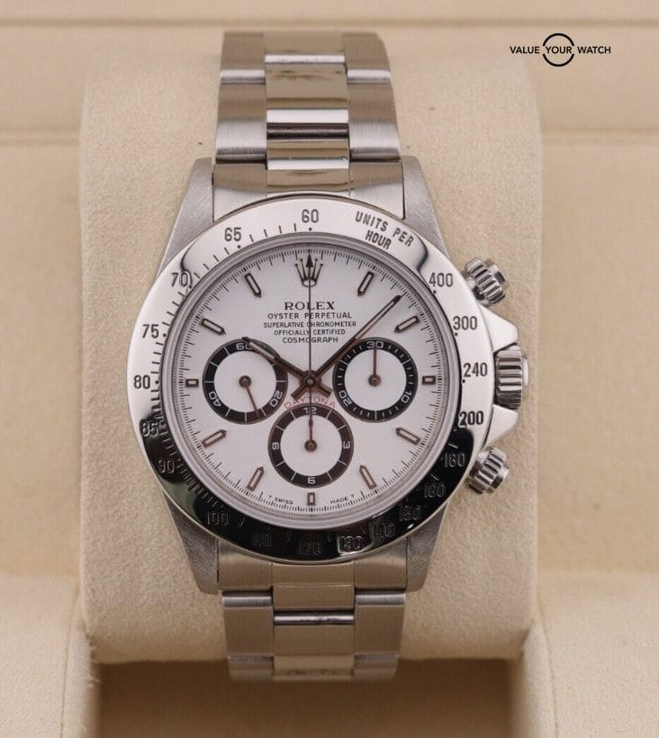 Rolex Daytona Cosmograph ZENITH White Stainless Steel 40mm Watch 16520