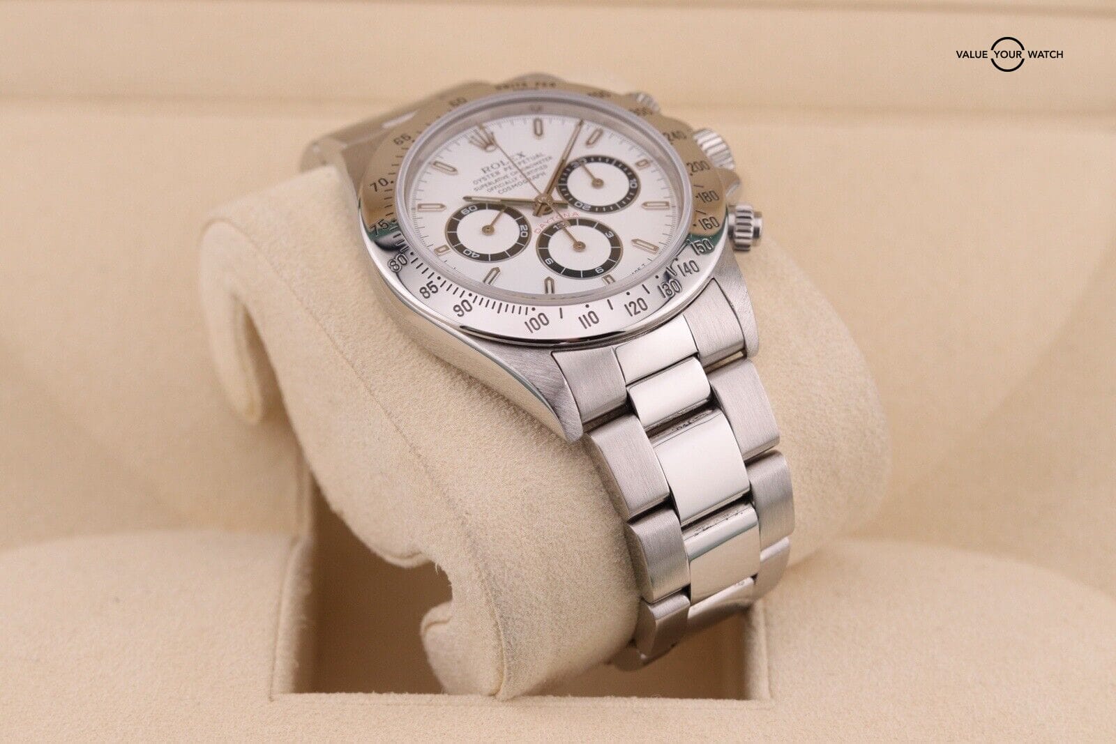 Rolex Daytona Cosmograph ZENITH White Stainless Steel 40mm Watch 16520 - Image 8