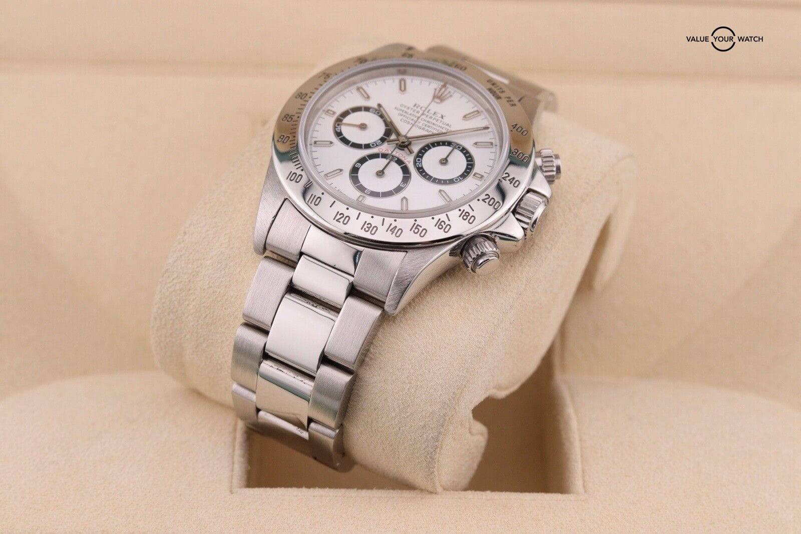 Rolex Daytona Cosmograph ZENITH White Stainless Steel 40mm Watch 16520 - Image 9