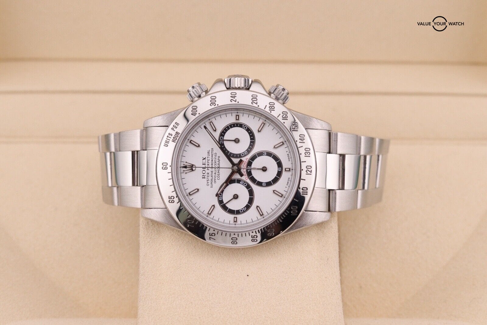 Rolex Daytona Cosmograph ZENITH White Stainless Steel 40mm Watch 16520 - Image 13