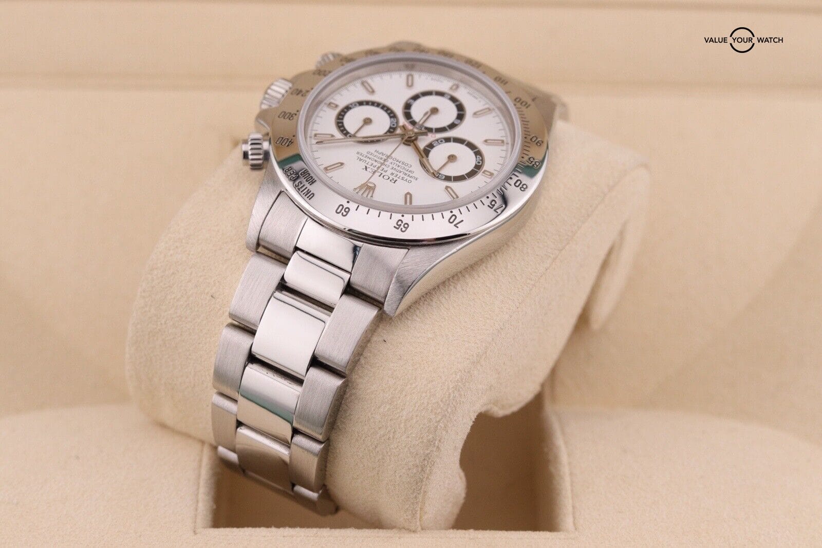 Rolex Daytona Cosmograph ZENITH White Stainless Steel 40mm Watch 16520 - Image 15