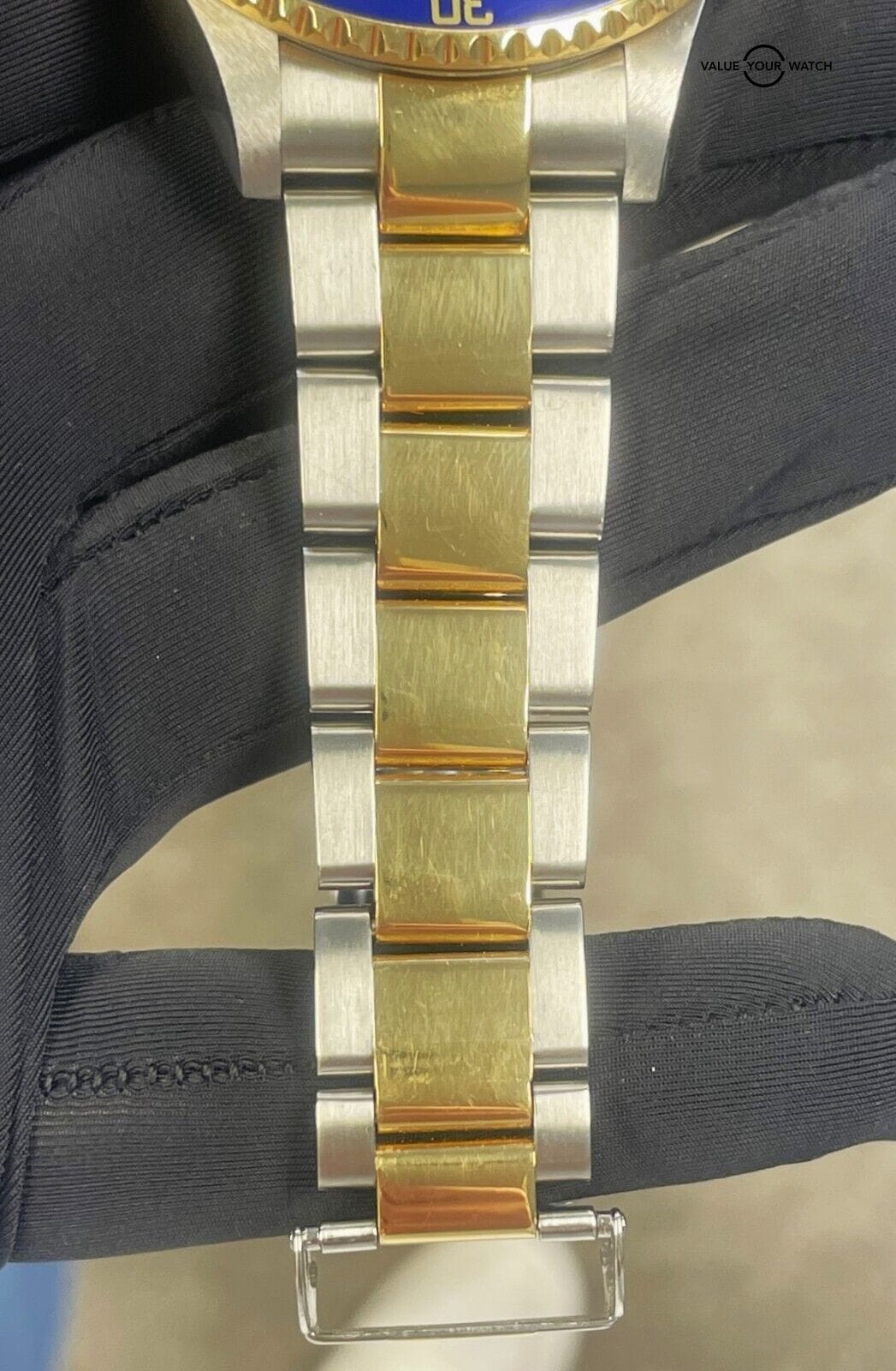 2006 Rolex Submariner 16613 Slate Serti Dial 18K Yellow Gold and SS BOXES/PAPERS - Image 8