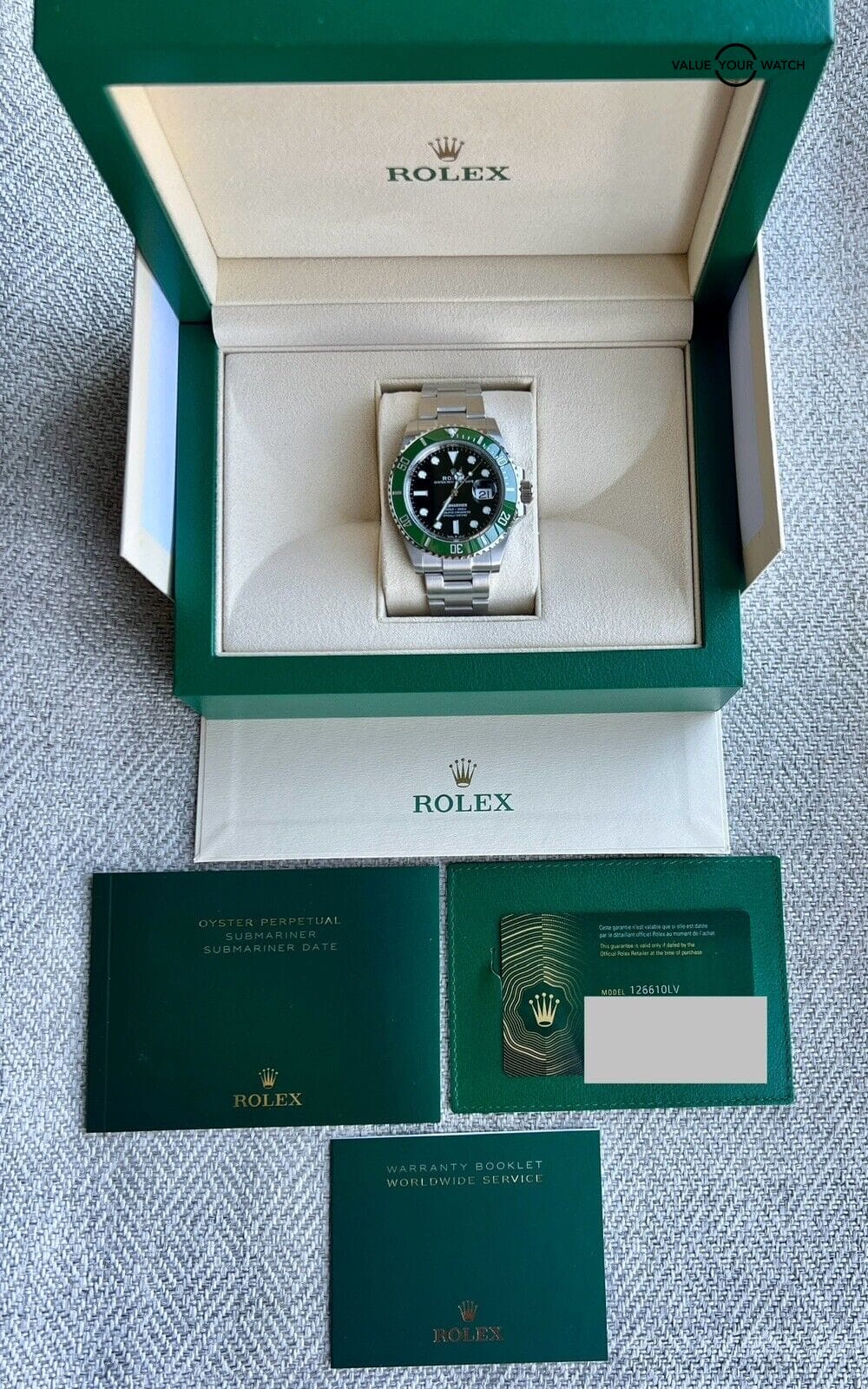 2024 Rolex Submariner 126610LV Oyster Bracelet with Green Bezel Unworn Complete - Image 2