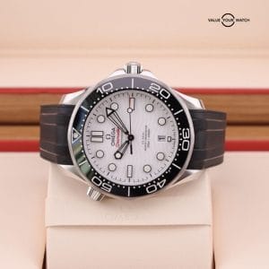 Omega Seamaster 42mm White Wave Dial Men's Watch 210.32.42.20.04.001 B&P