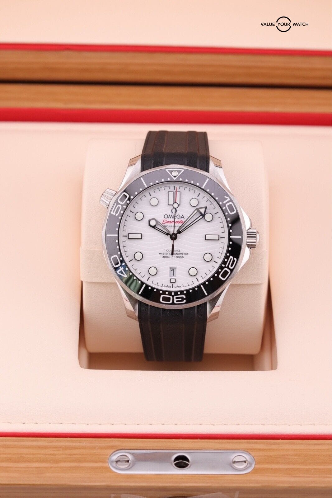 Omega Seamaster 42mm White Wave Dial Men's Watch 210.32.42.20.04.001 B&P - Image 4