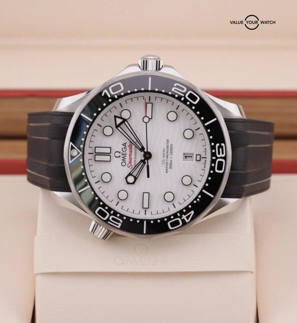 Omega Seamaster 42mm White Wave Dial Men's Watch 210.32.42.20.04.001 B&P - Image 7