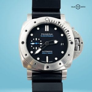 Panerai Luminor Submersible 42mm Automatic Stainless Steel PAM 00973 Box/Papers!