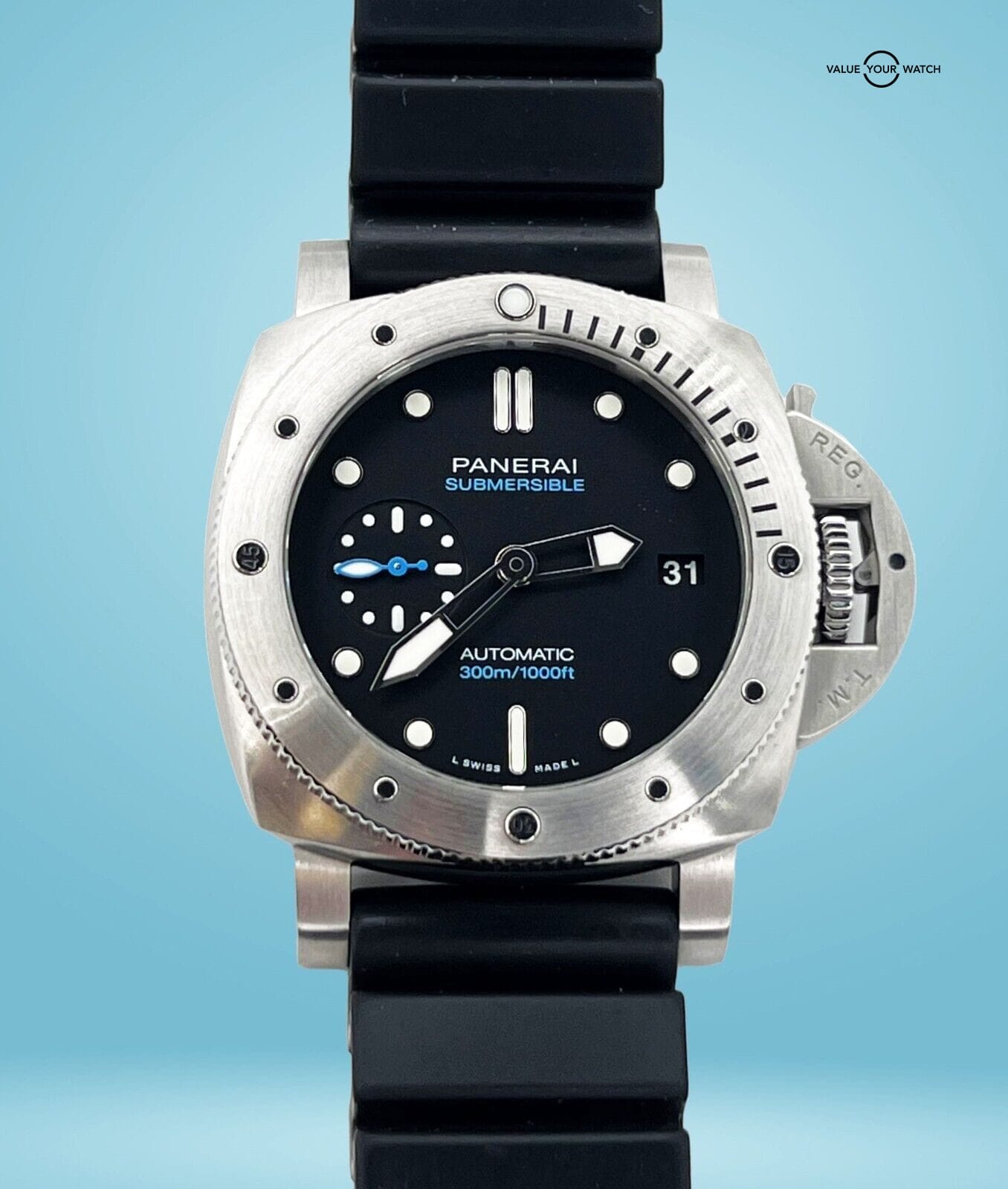 Panerai Luminor Submersible 42mm Automatic Stainless Steel PAM 00973 Box/Papers!