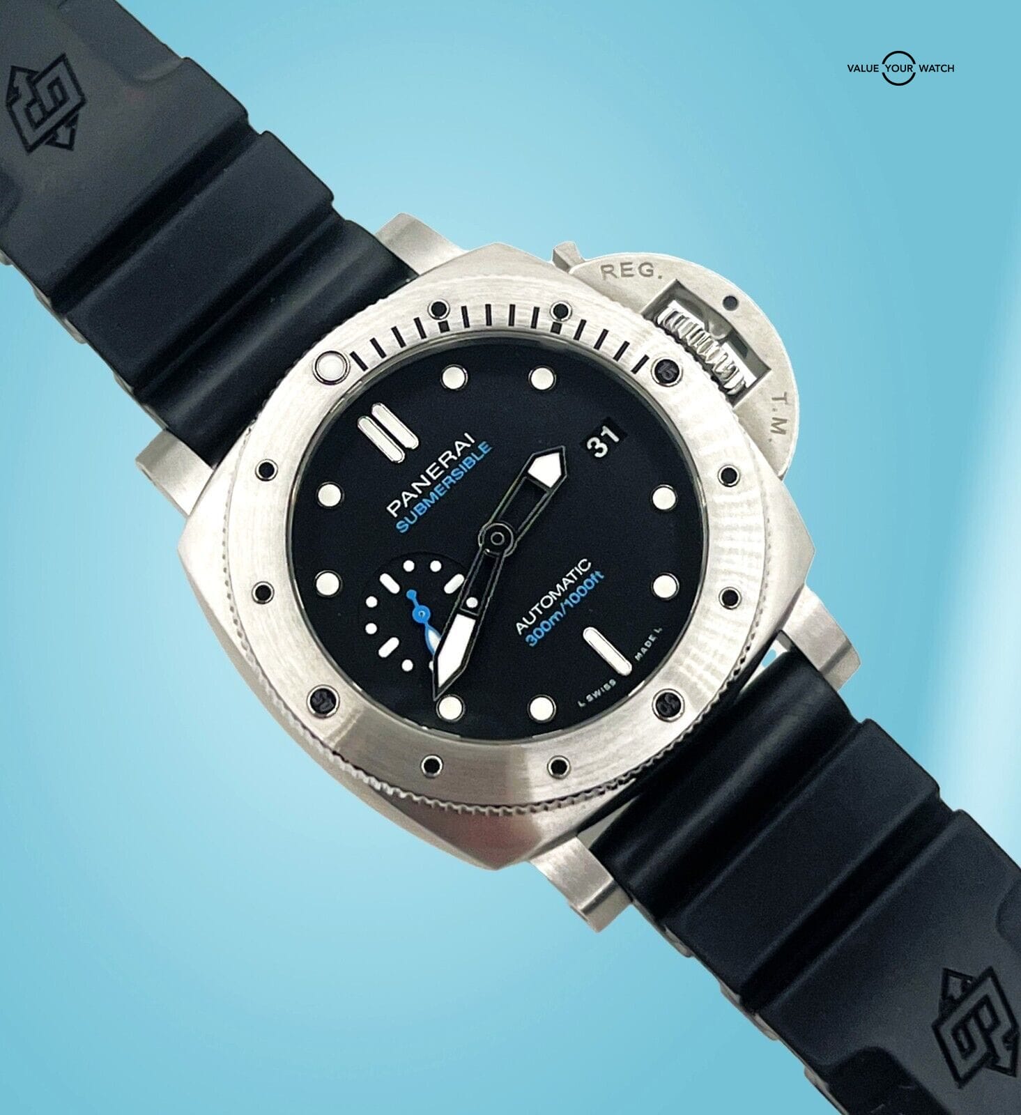 Panerai Luminor Submersible 42mm Automatic Stainless Steel PAM 00973 Box/Papers! - Image 11