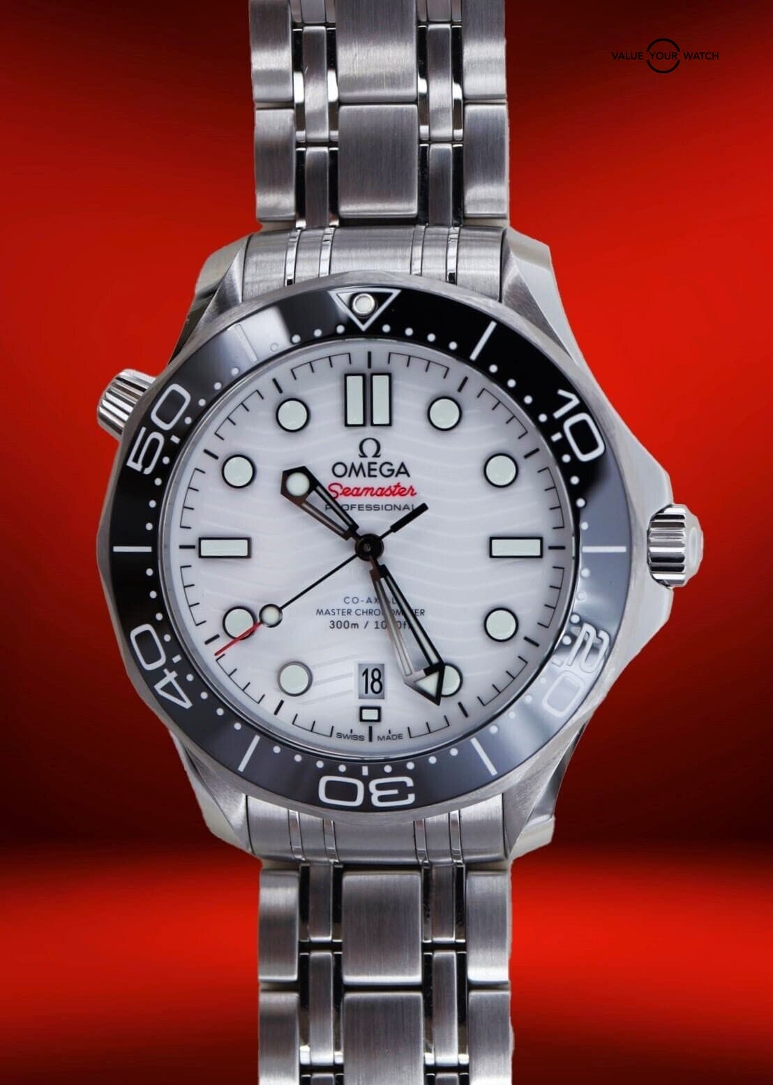 Omega Seamaster 300 42mm White Dial 210.30.42.20.04.001 BOXES/PAPERS!