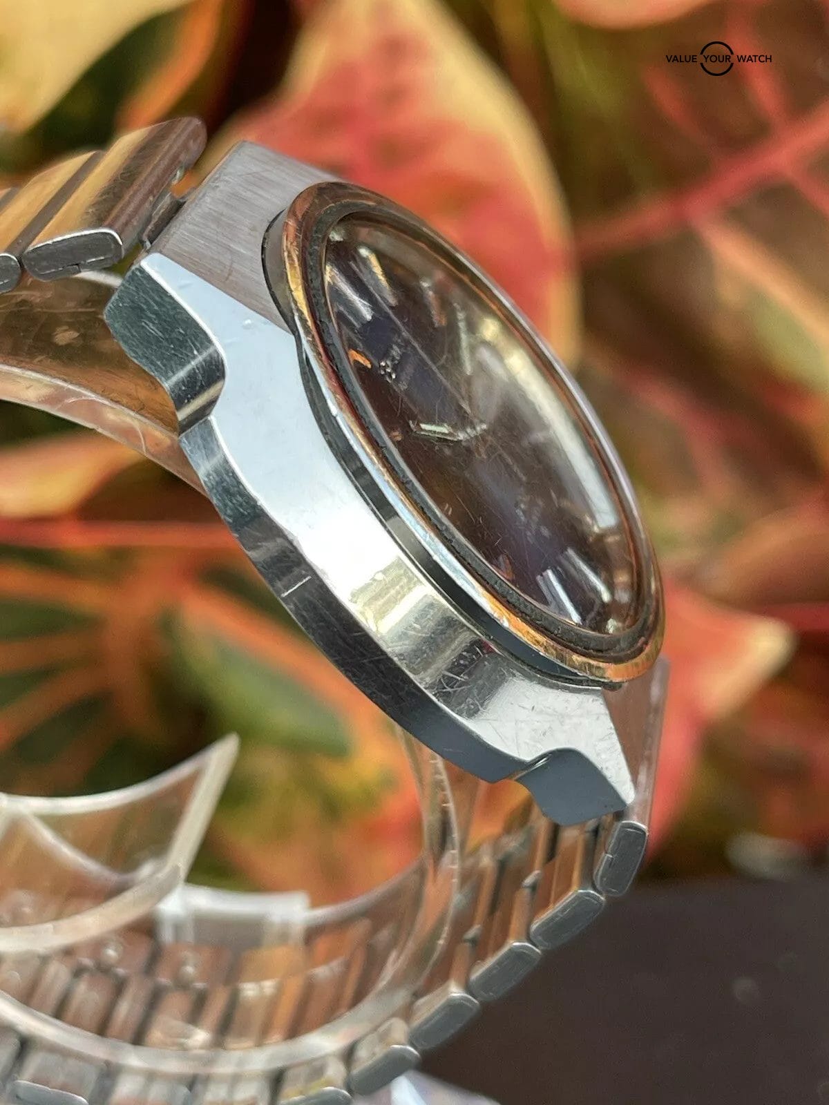 Vintage Seiko DX Automatic Watch Day Date 6106-7759 Blue Dial Estate Sale Runs - Image 13