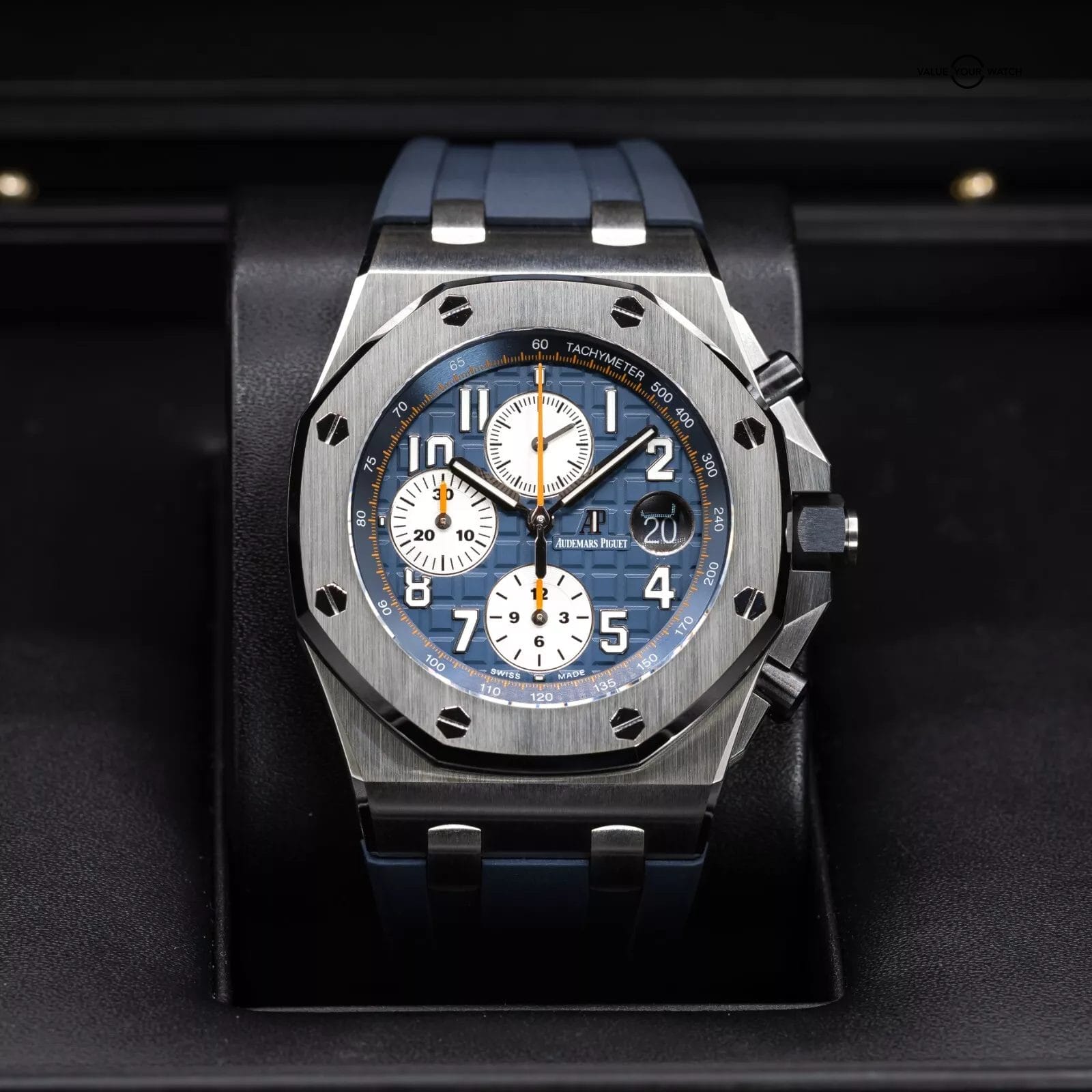 Audemars Piguet Royal Oak Blue Men's Watch with Rubber Strap -... - Image 8